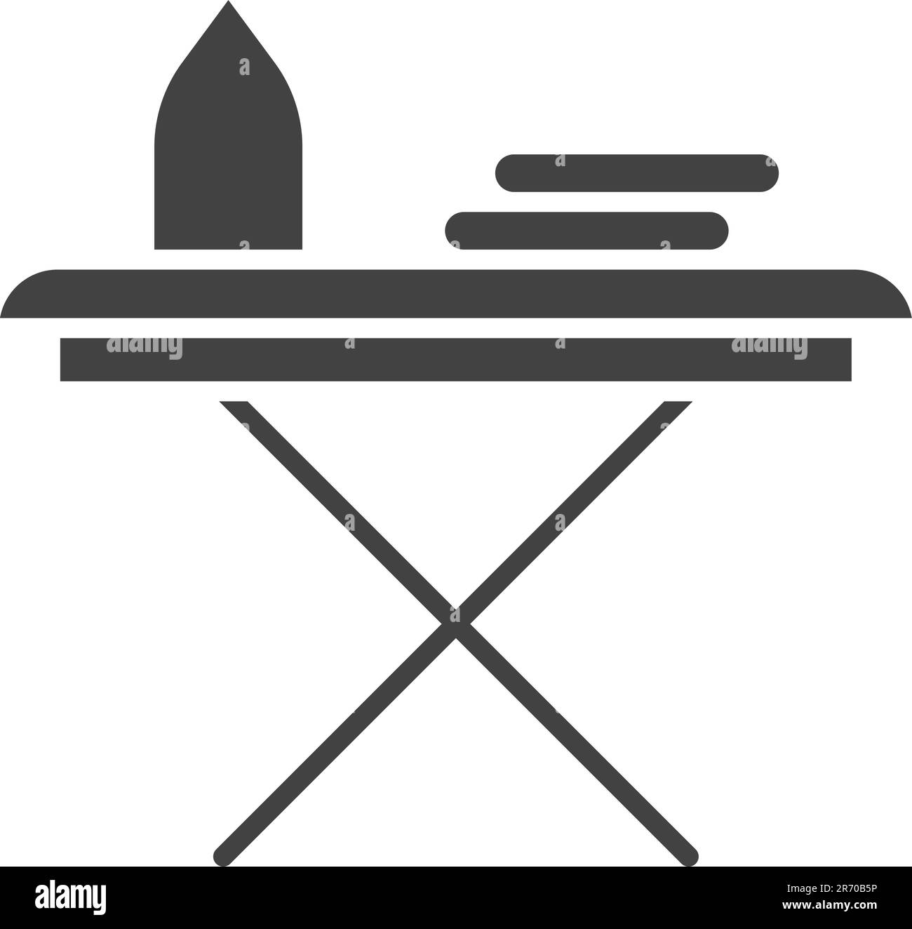 Immagine vettoriale dell'icona del tavolo da stiro. Illustrazione Vettoriale