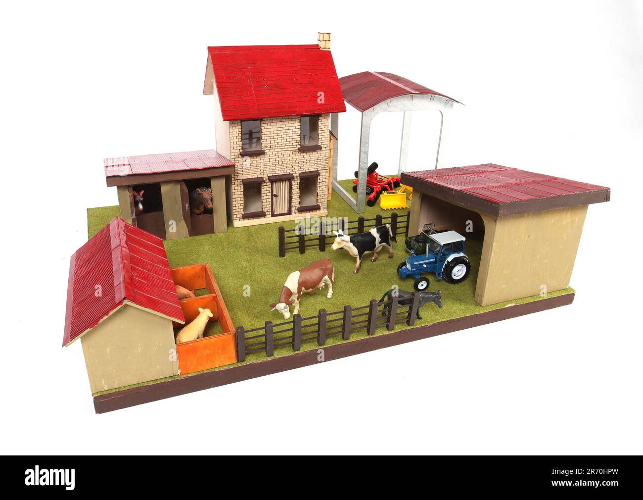 Un giocattolo di legno da cortile Foto Stock