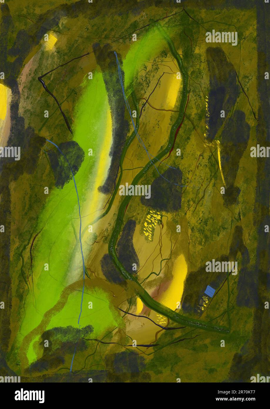 pittura digitale, arte digitale, pittura astratta, arte astratta, arte colorata, arte colorata, pittura colorata, pittura colorata, astratto colorato, Foto Stock