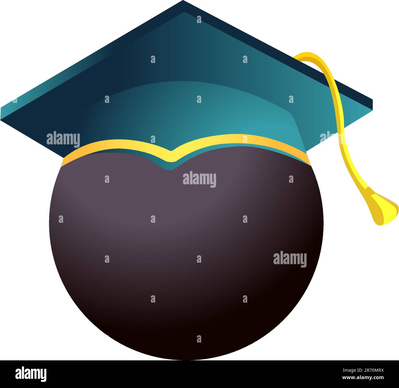 Vettore CAPS accademico Illustrazione Vettoriale