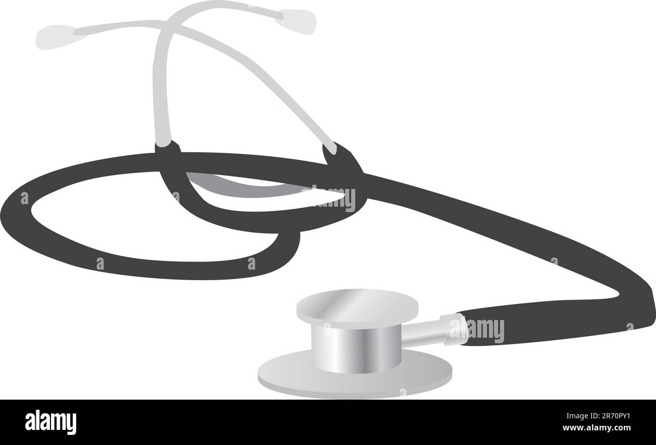 illustrazione dello stetoscopio medico Illustrazione Vettoriale
