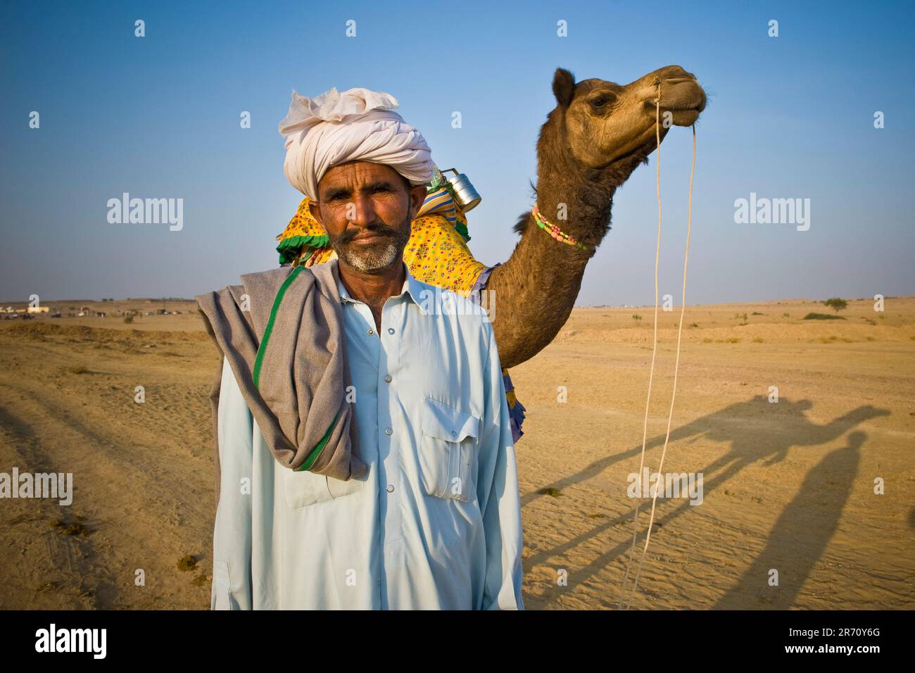 Giro in cammello. jaisalmer. Rajasthan Foto Stock