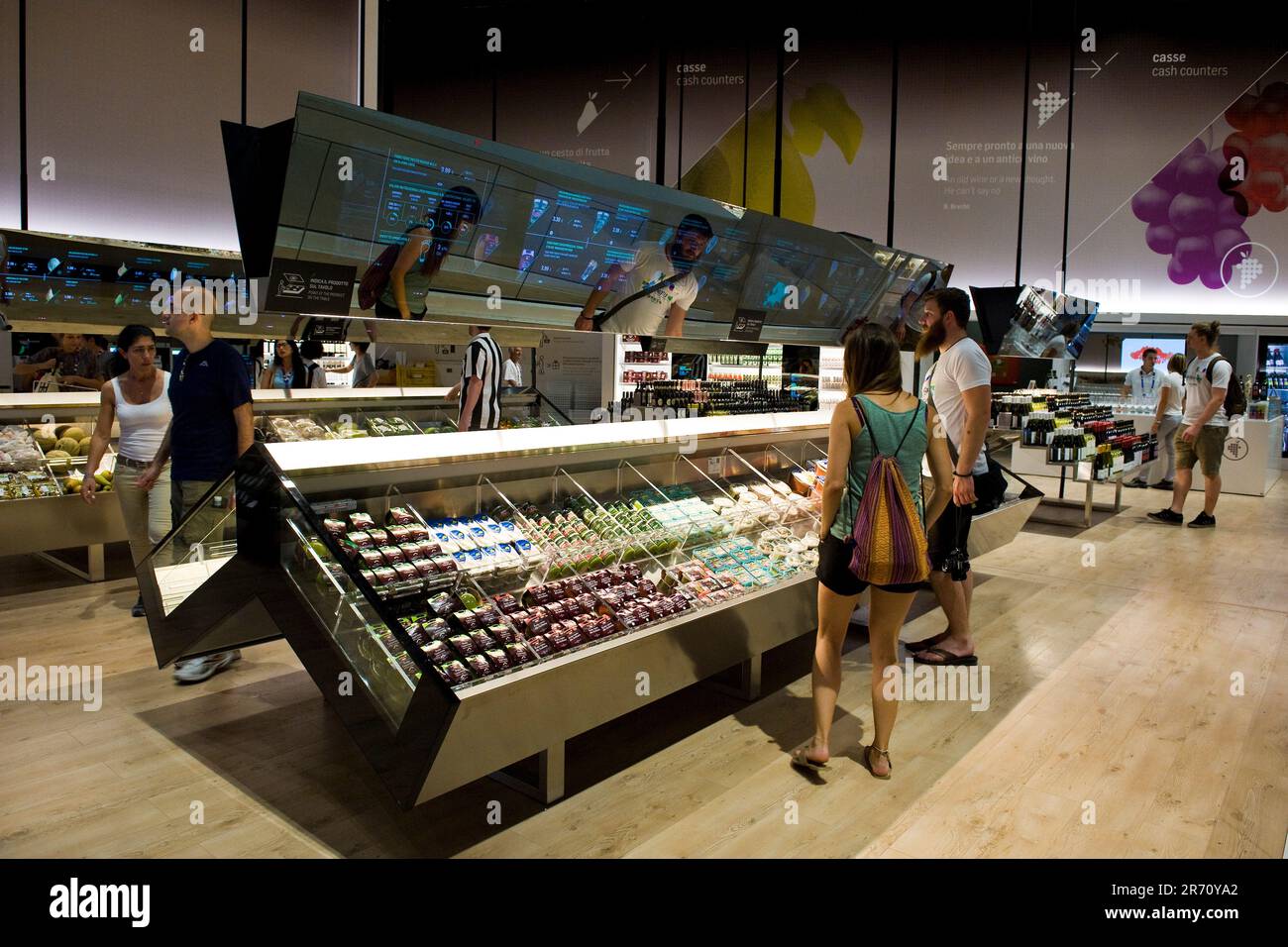 Il supermercato. futuro quartiere alimentare. coop. expo 2015. milano. italia Foto Stock