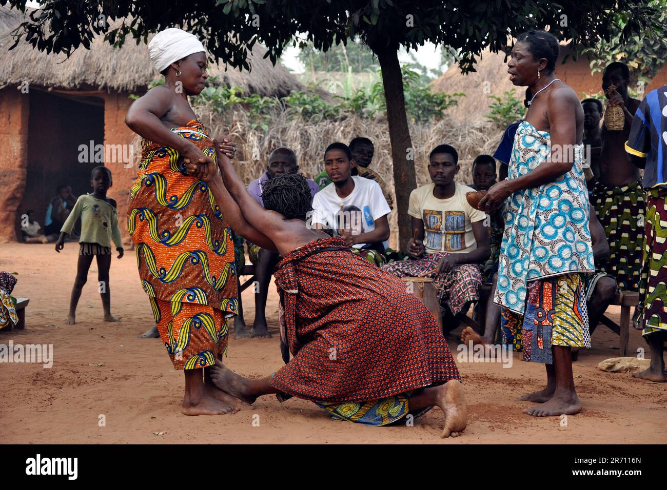 Cerimonia woodoo nei pressi di lomé. togo. africa Foto Stock