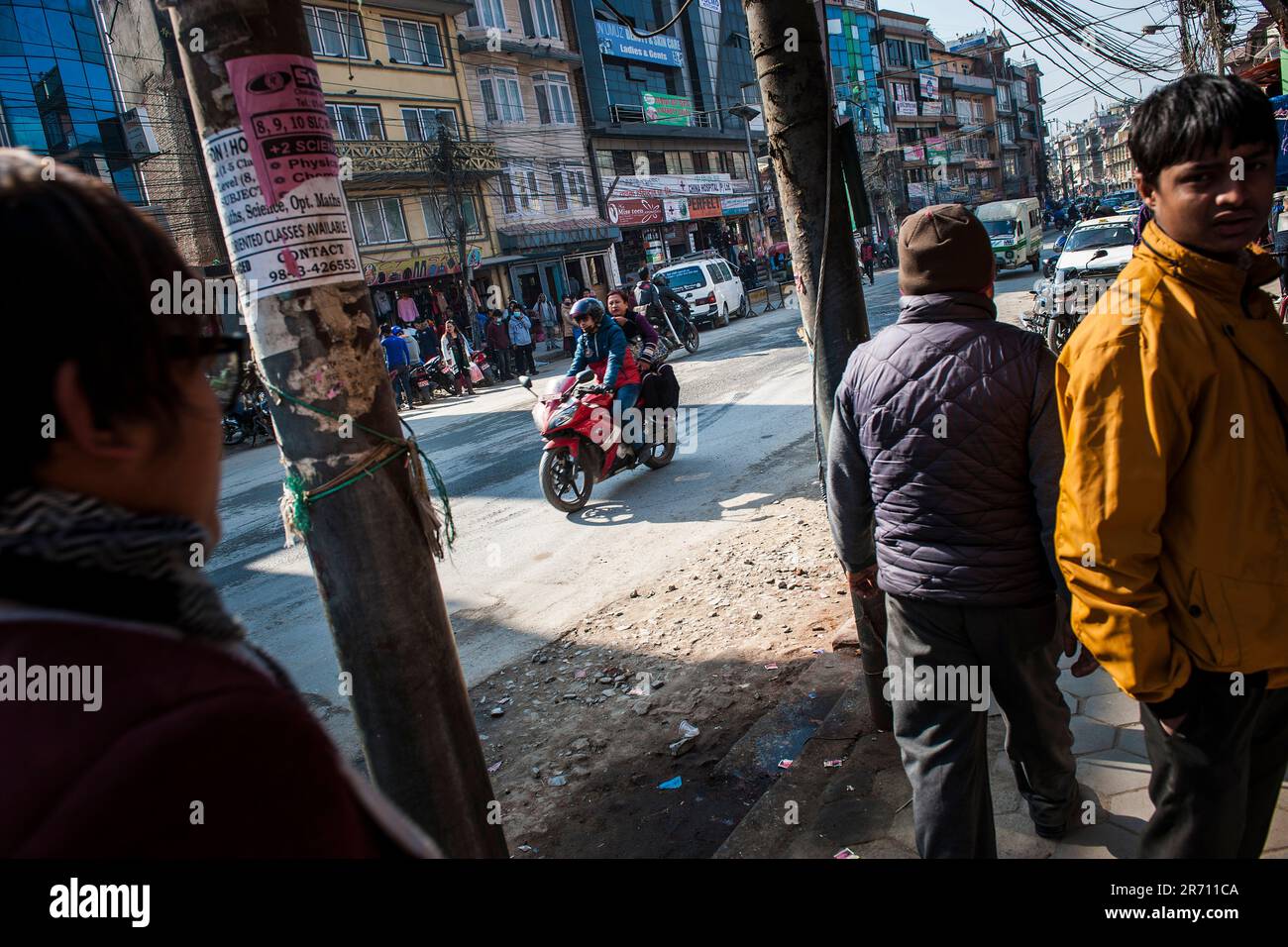 Nepal. Bouddhnath. la vita quotidiana Foto Stock