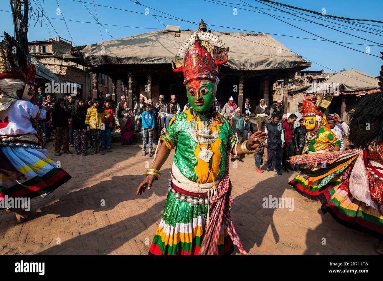 Folklore. bhaktapur. nepal Foto Stock