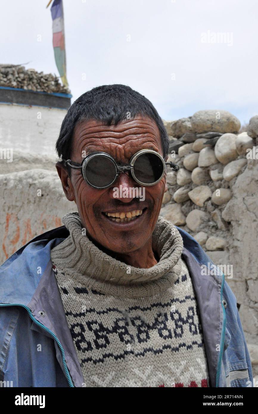 Nepal. Mustang. verticale Foto Stock