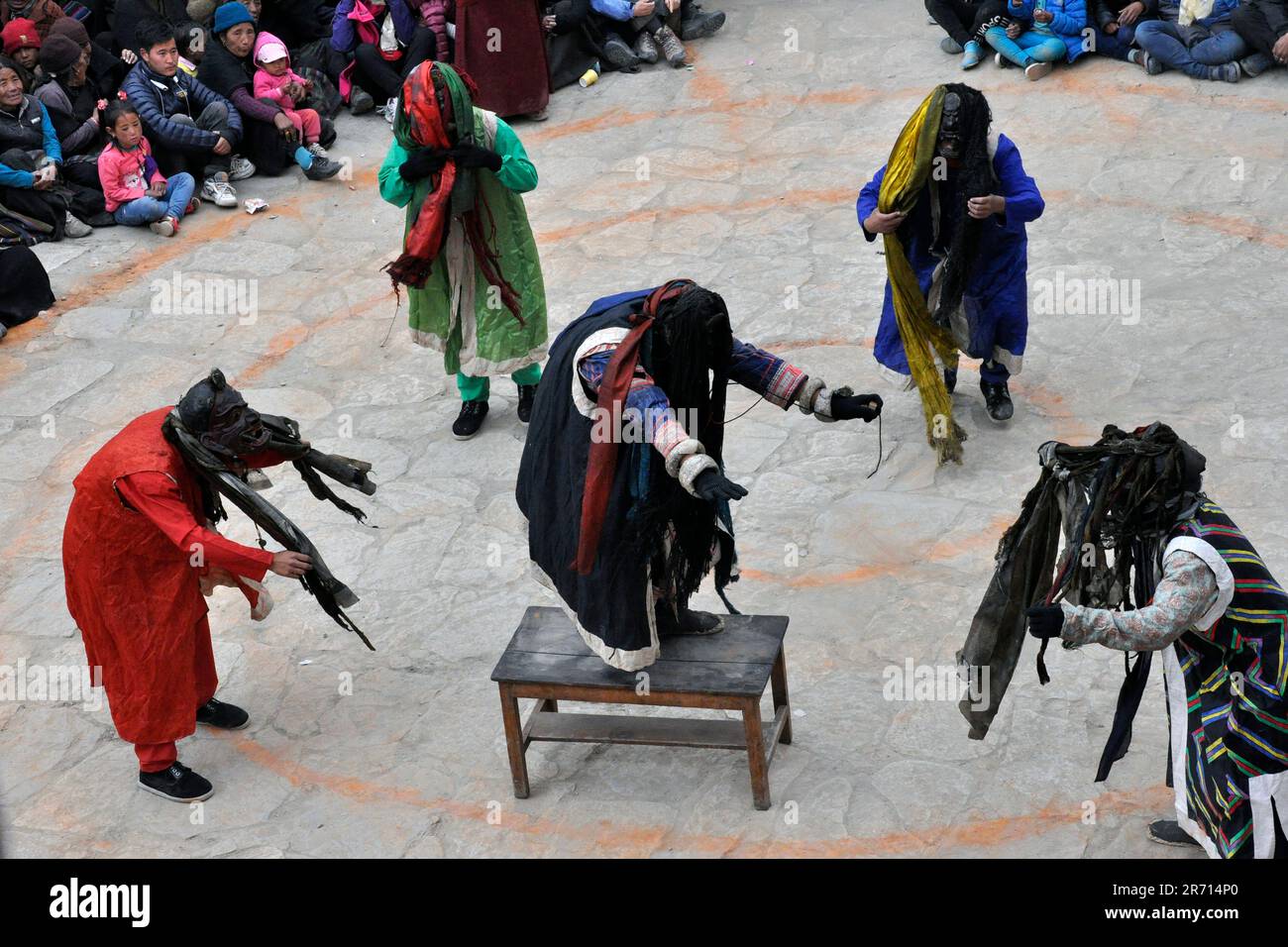 Tiji festival. lo manthang. mustang. nepal Foto Stock