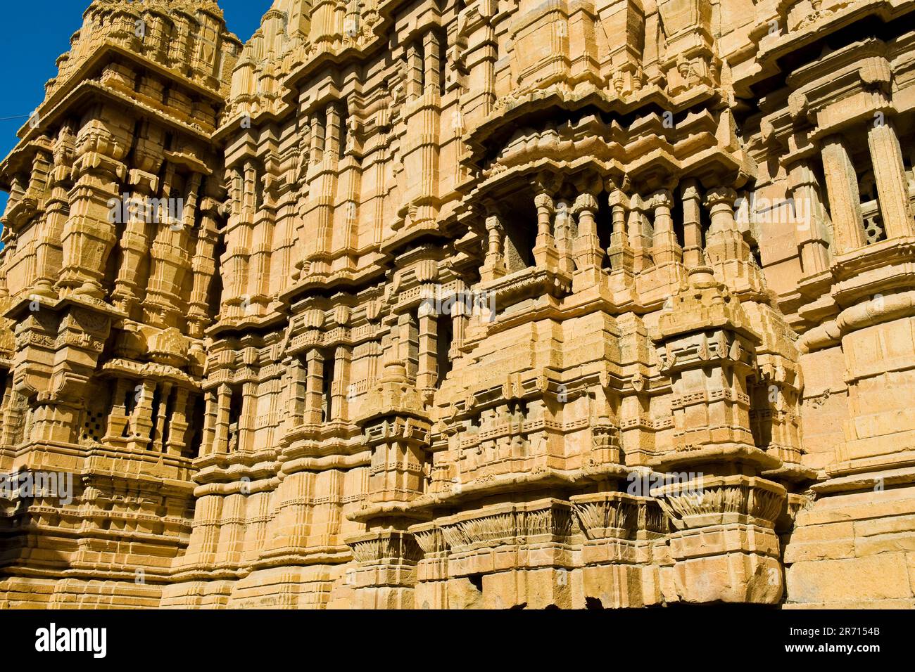 Tempio di Jain. Jaisalmer. Rajasthan. India Foto Stock