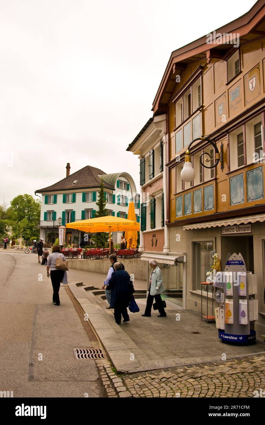 Adlerplatz, Appenzell, Svizzera Foto Stock