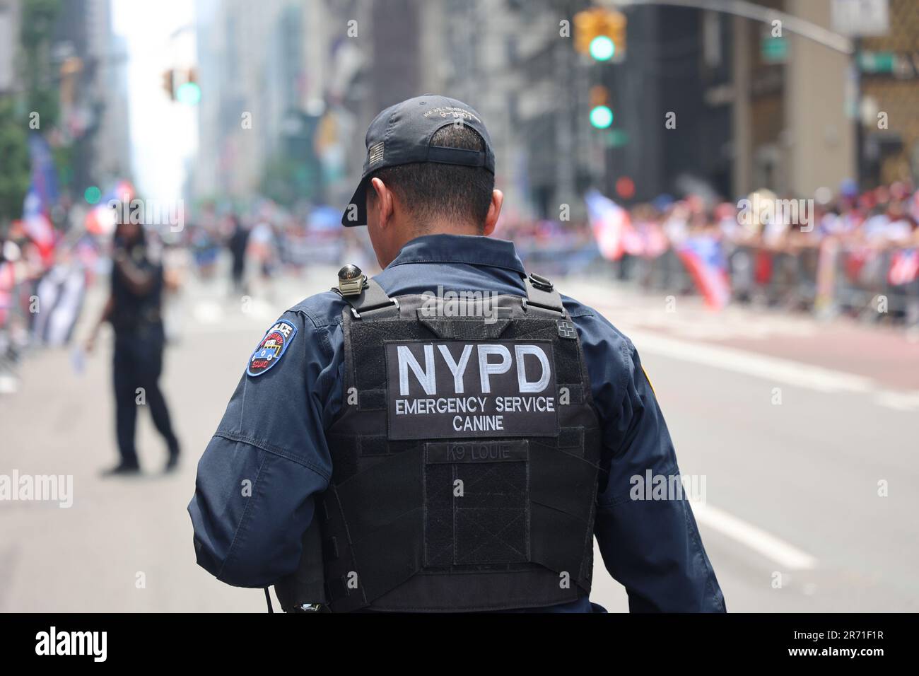 12 giugno 2023, New York City, New York: (NUOVA) Parata nazionale di Puerto Rican Day. 11 giugno 2023, New York, USA: La National Puerto Rican Day Parade, che è la più grande dimostrazione di orgoglio culturale, si svolge sulla 5th Avenue a New York, con persone che allineano il viale danzando e allietando lungo le parate di carri, automobili, ballerini tra cui famose stelle. La parata si svolge la seconda Domenica di Giugno, in onore dei 3,2 milioni di abitanti di Porto Rico e di tutte le persone di nascita o patrimonio portoricano residenti sulla terraferma degli Stati Uniti. (Credit Image: © Jose Francisco/TheNEWS2 via ZUMA Press W Foto Stock