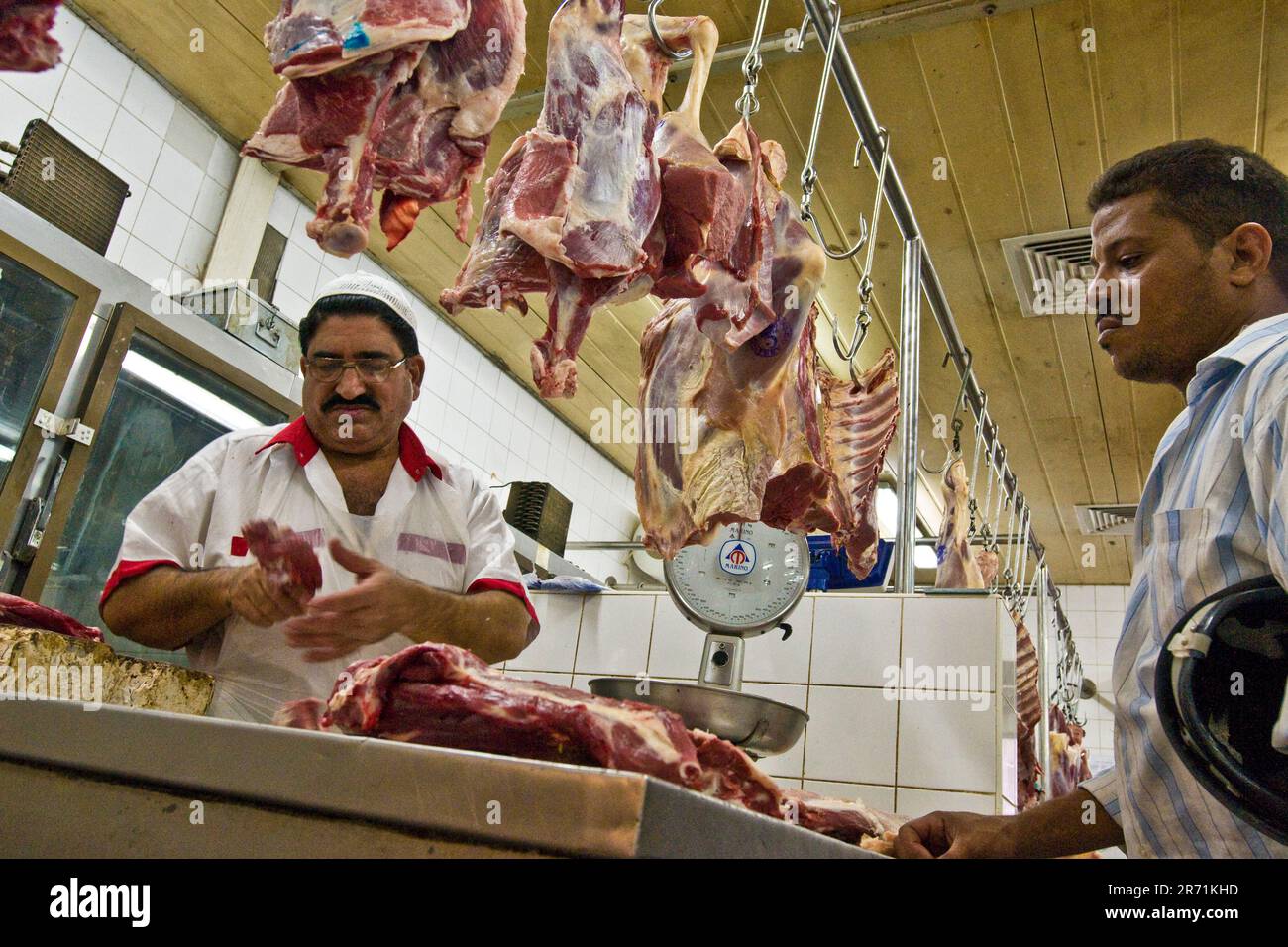 Mercato della carne a deira. dubai. emirati arabi uniti Foto Stock