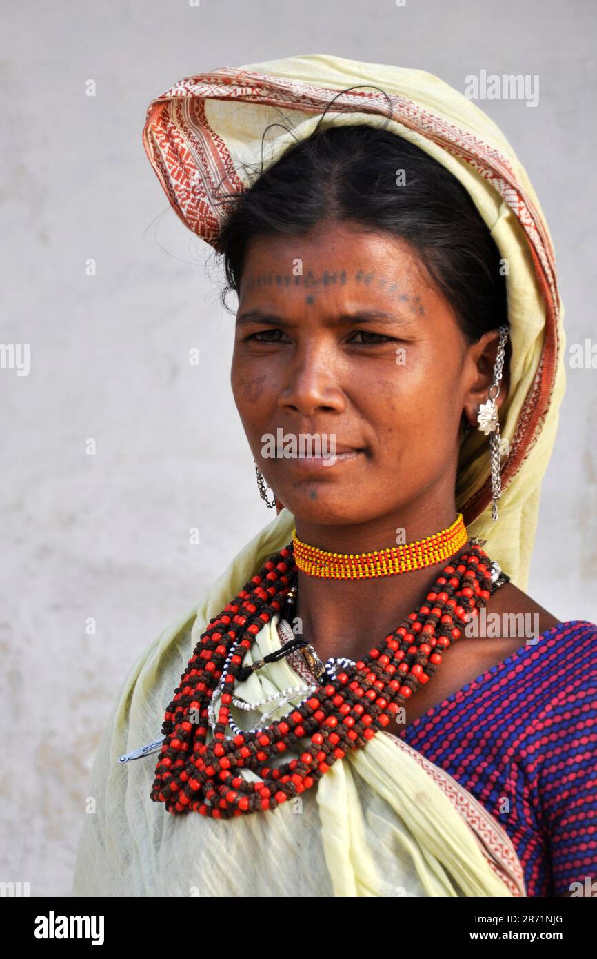 Baiga villaggio. orissa. india Foto Stock