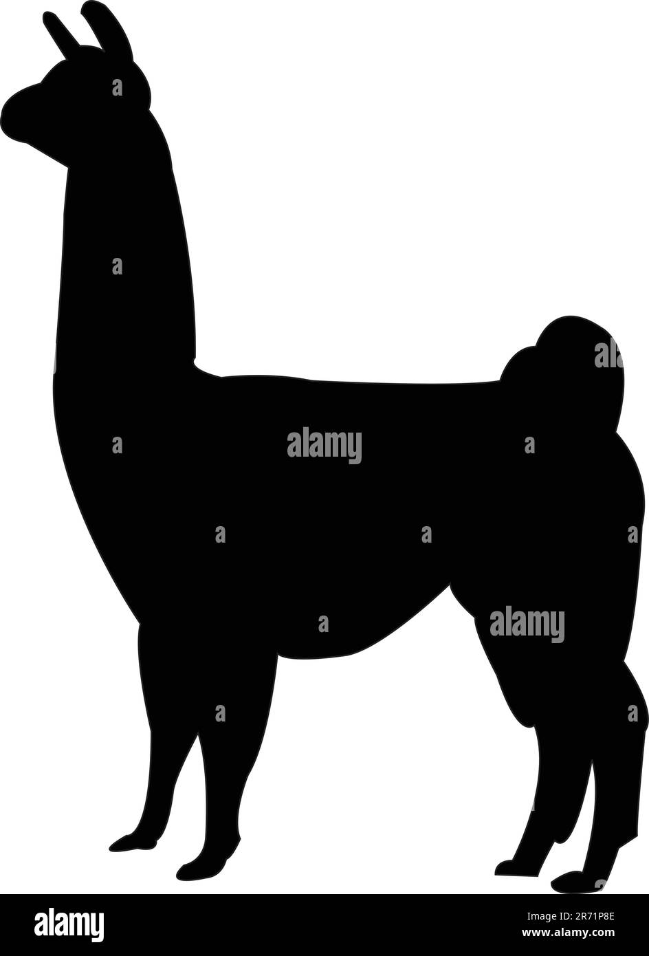 lama silhouette - vettoriale Illustrazione Vettoriale