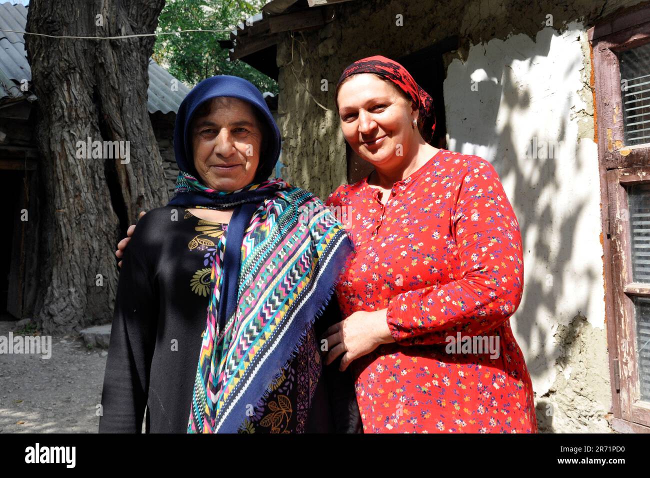 Russia. Dagestan. AnSalta villaggio. la vita quotidiana Foto Stock