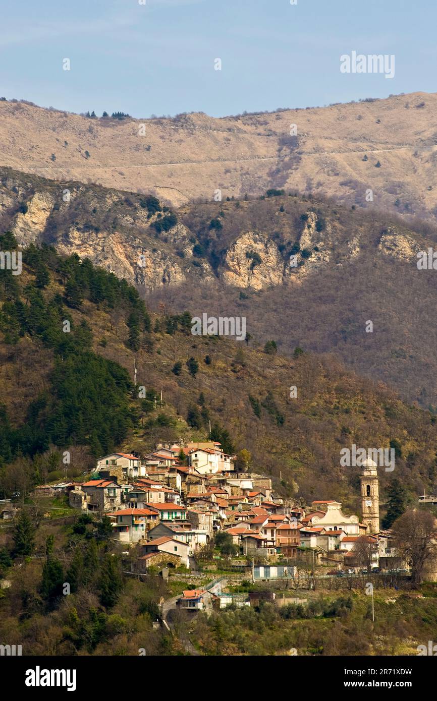 Corte. Valle Argentina. Provincia di Imperia. Liguria. Italia Foto Stock