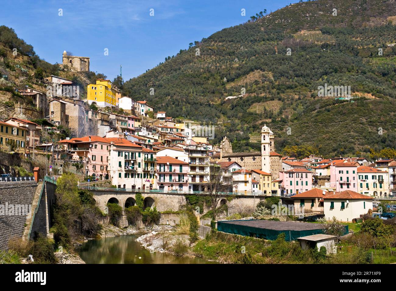Badalucco. Valle Argentina. Provincia di Imperia. Liguria. Italia Foto Stock