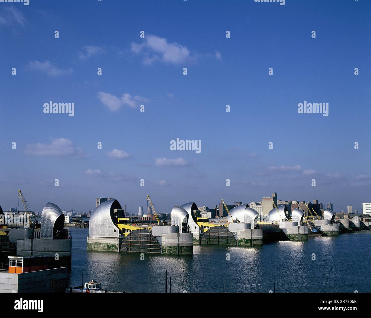 Regno Unito. Inghilterra. Londra. Barriera del Tamigi. Foto Stock