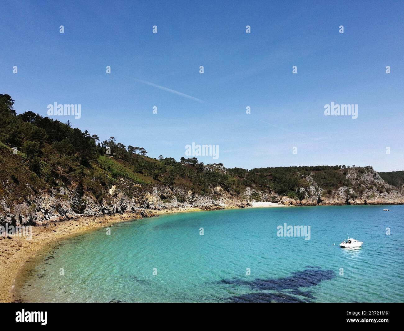 Ile vierge. crozon. finistere. bretagna. francia Foto Stock