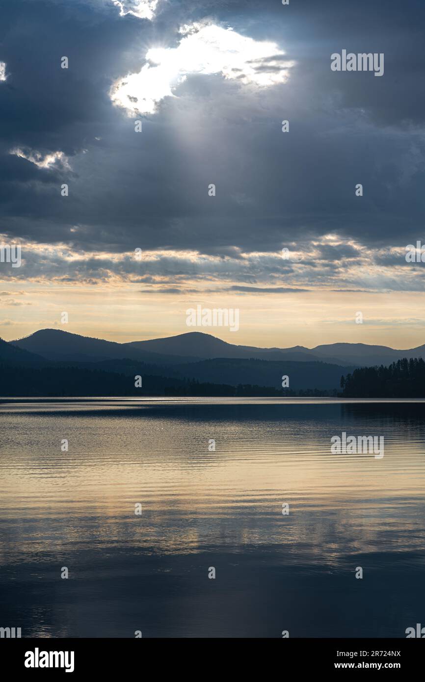 Lago Chatcolet presso l'Heyburn state Park in Idaho Foto Stock