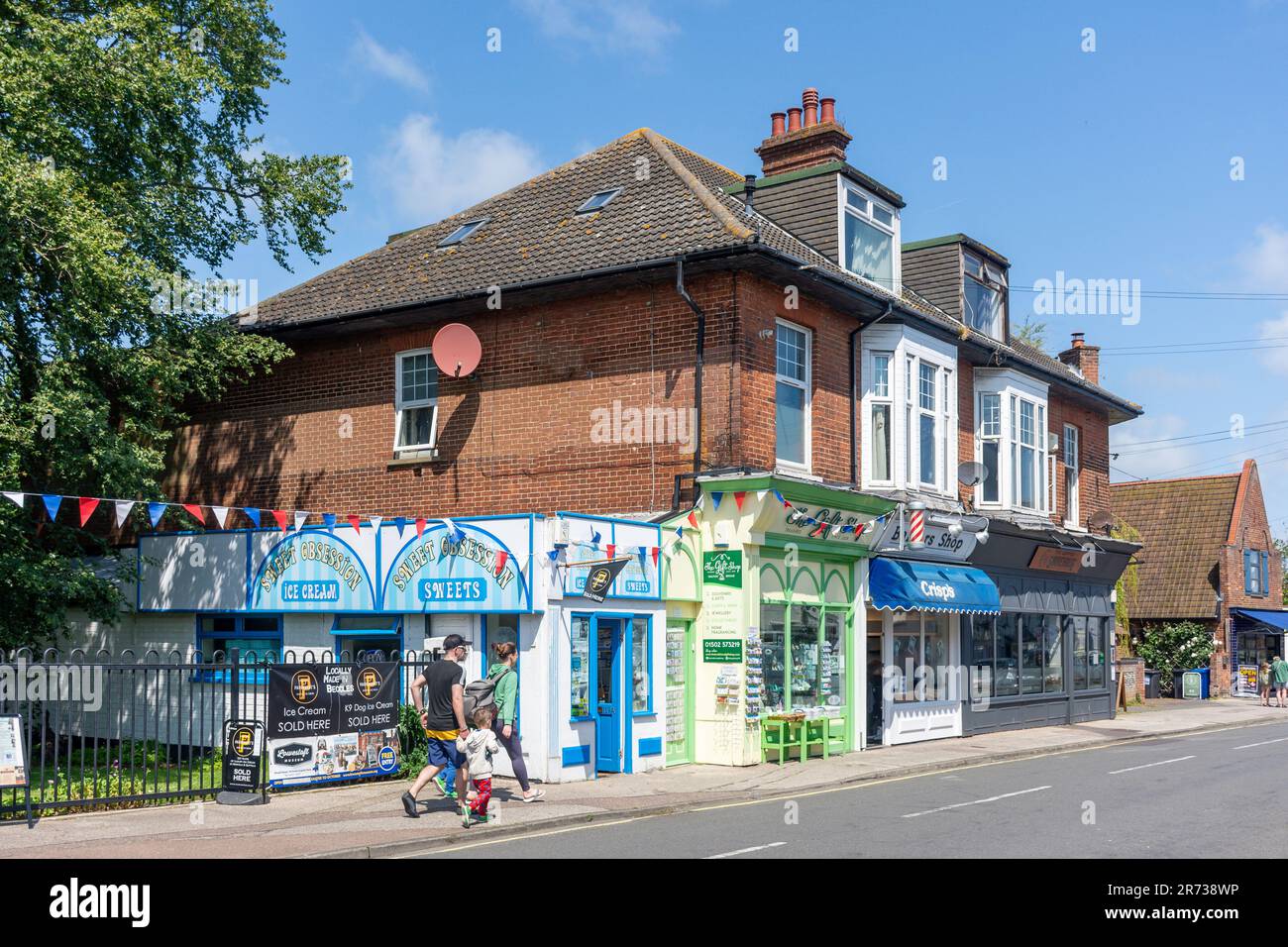 Bridge Road, Oulton Broad, Lowestoft, Suffolk, Inghilterra, Regno Unito Foto Stock