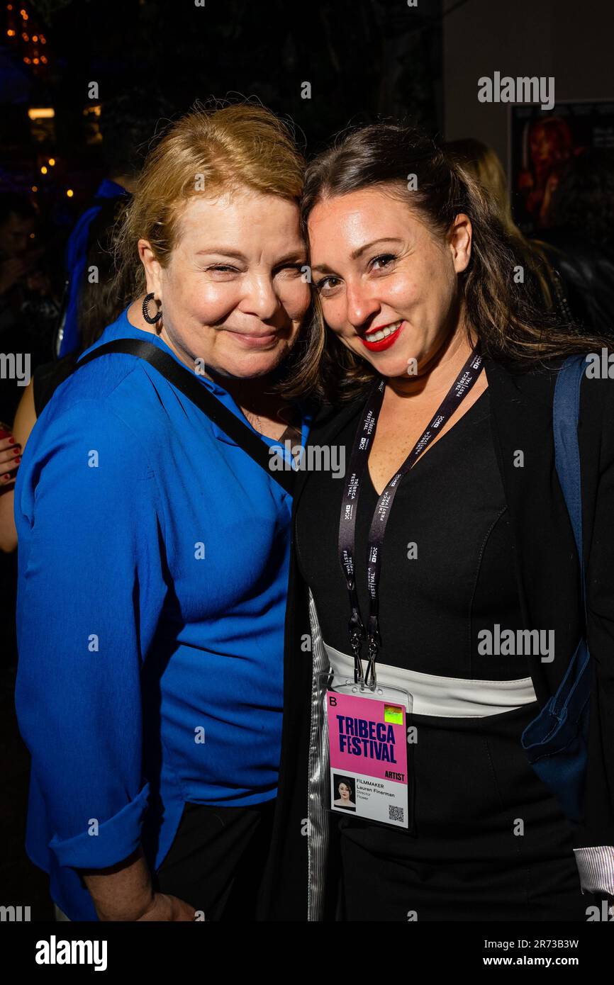 Catherine Curtin, Lauren Finerman alla prima edizione del torneo, durante il Tribeca Festival 2023, il 11 giugno 2023 a New York City. Credit: LU Chau/Photagonist/MediaPunch Foto Stock
