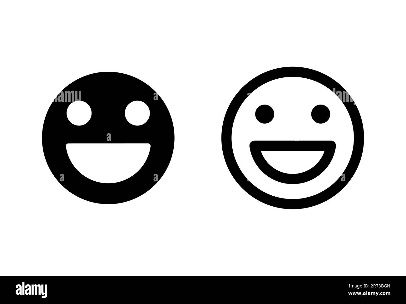 icona sorriso impostata. icona emoticon sorriso. feedback Illustrazione Vettoriale