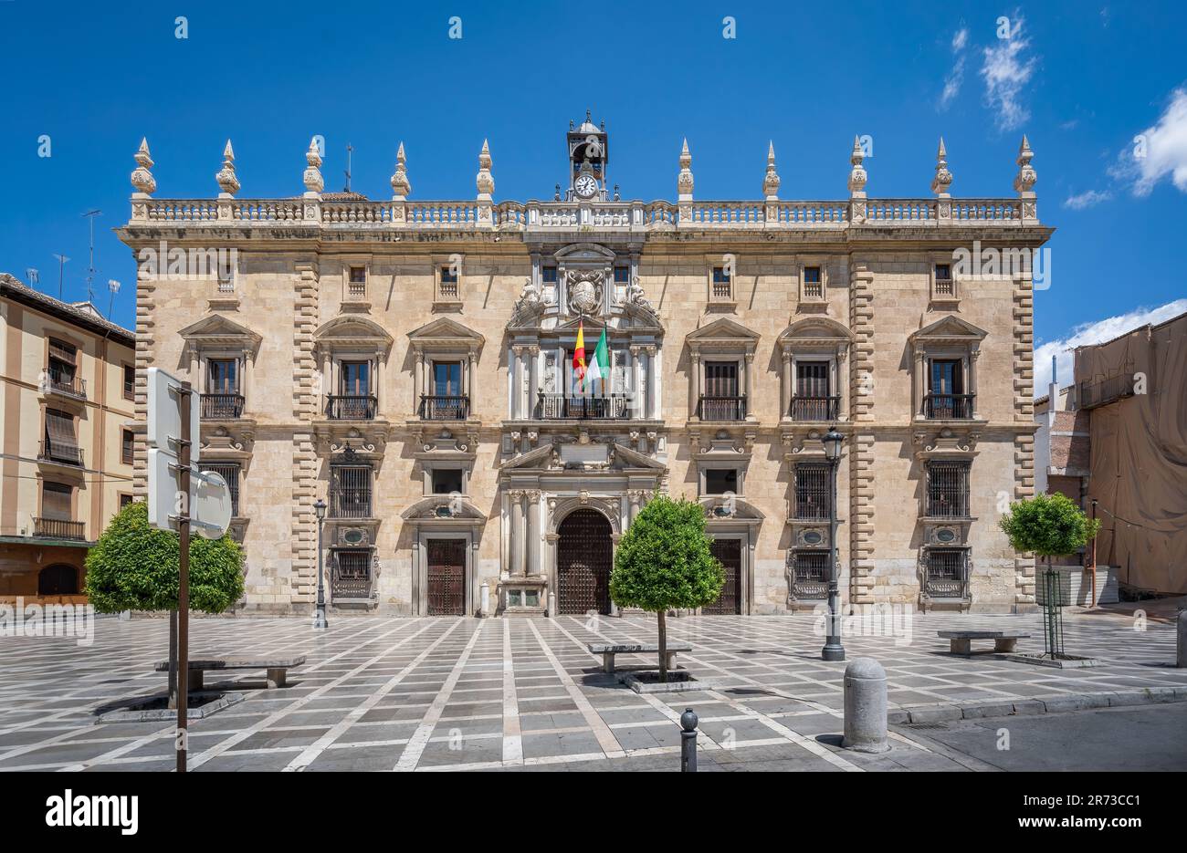 Palazzo reale della Cancelleria - alta Corte di Giustizia dell'Andalusia - Granada, Andalusia, Spagna Foto Stock