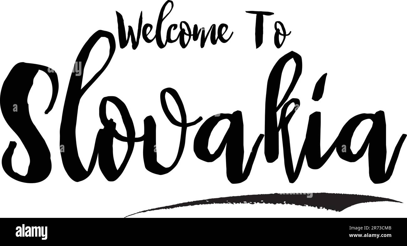 Nome del paese in elegante grassetto tipografia testo lettering disegno vettoriale dell'arte Illustrazione Vettoriale