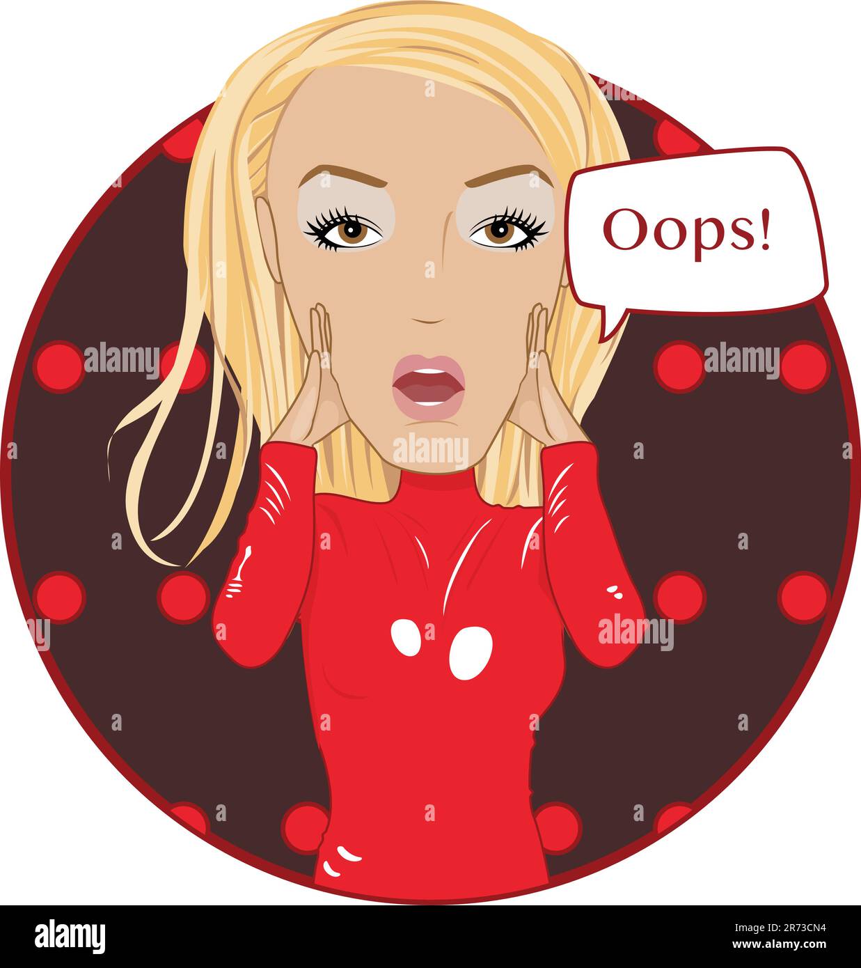 Scranton Pennsylvania, USA - Agosto 14th 2017 - Britney Spears Caricature - Vector Illustration from Oops!...l'ho fatto di nuovo Music Video Illustrazione Vettoriale