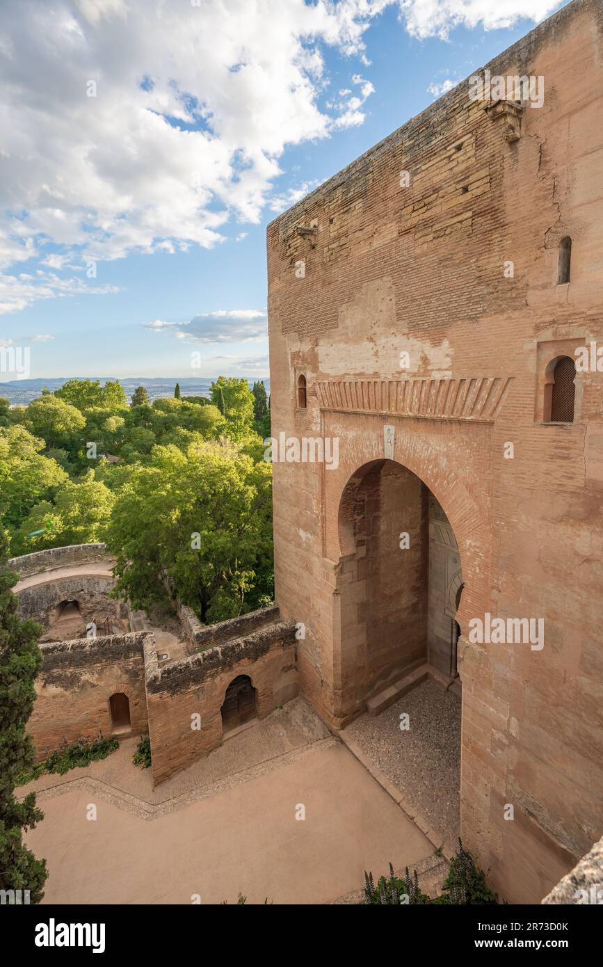 Porta di Giustizia (Puerta de la Justicia) in Alhambra - Granada, Andalusia, Spagna Foto Stock