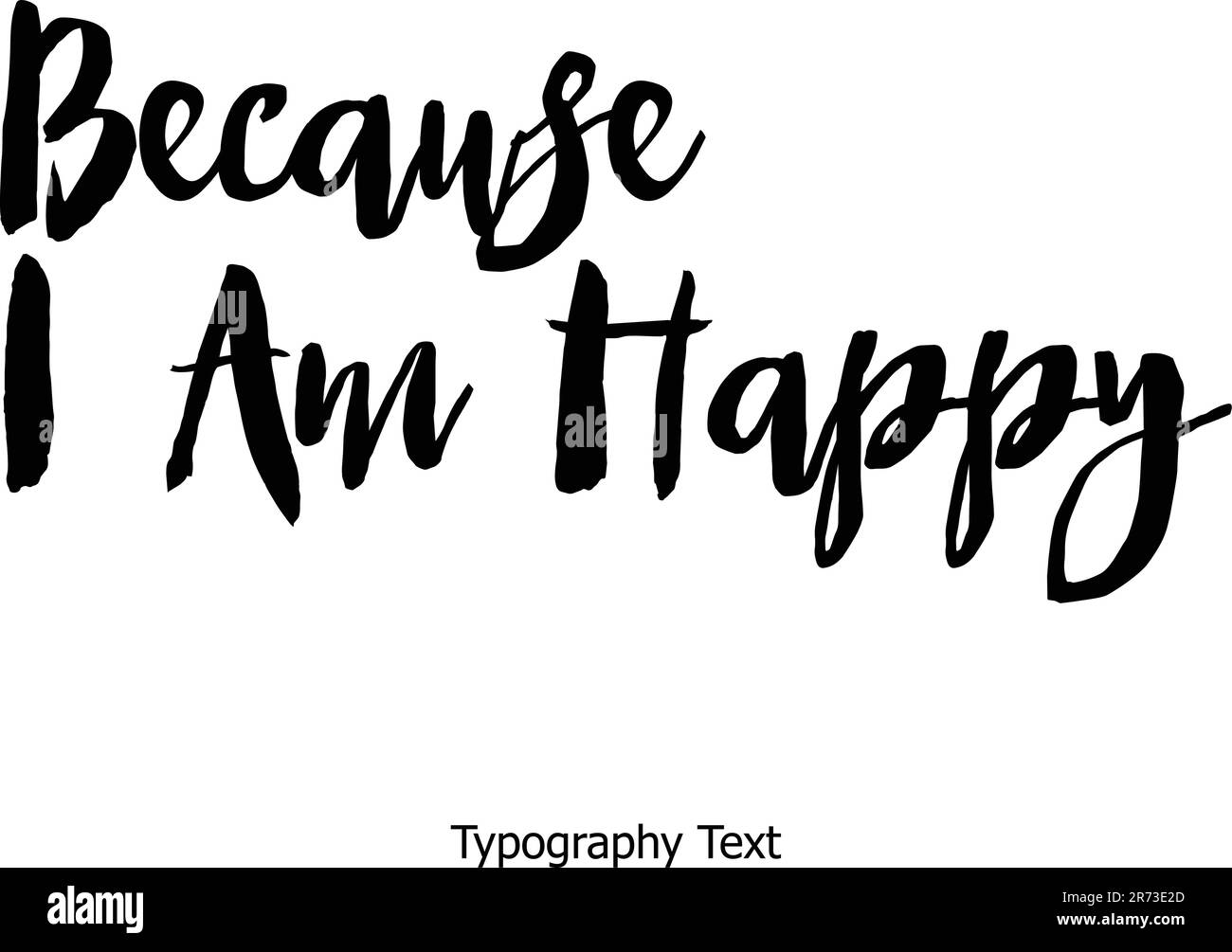 Elegante grassetto tipografia testo lettering citazione Vector Design Illustrazione Vettoriale