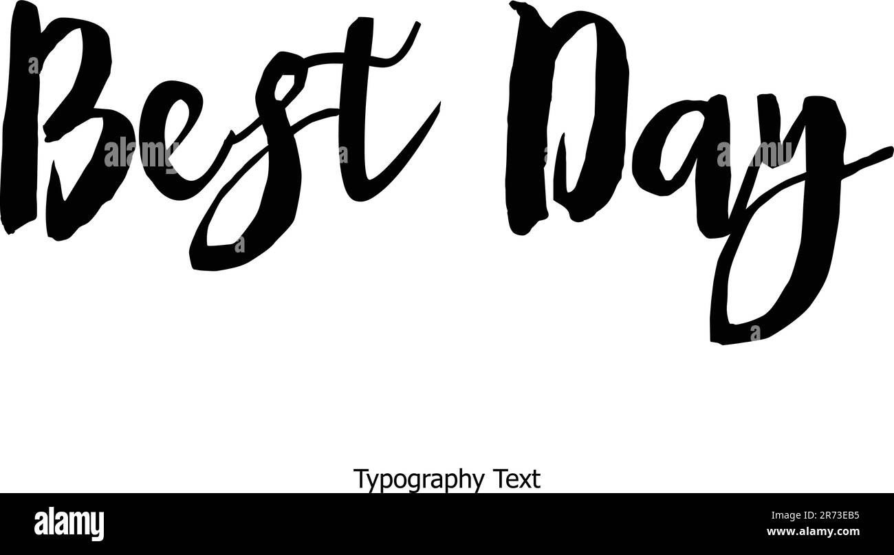 Elegante grassetto tipografia testo lettering citazione Vector Design Illustrazione Vettoriale