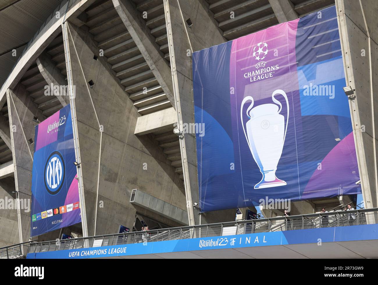 Istanbul, Turchia. 10th giugno, 2023. Una veduta generale dello stadio durante la finale della UEFA Champions League allo Stadio Olimpico Ataturk di Istanbul. Il credito dell'immagine dovrebbe essere: Paul Terry/Sportimage Credit: Sportimage Ltd/Alamy Live News Foto Stock