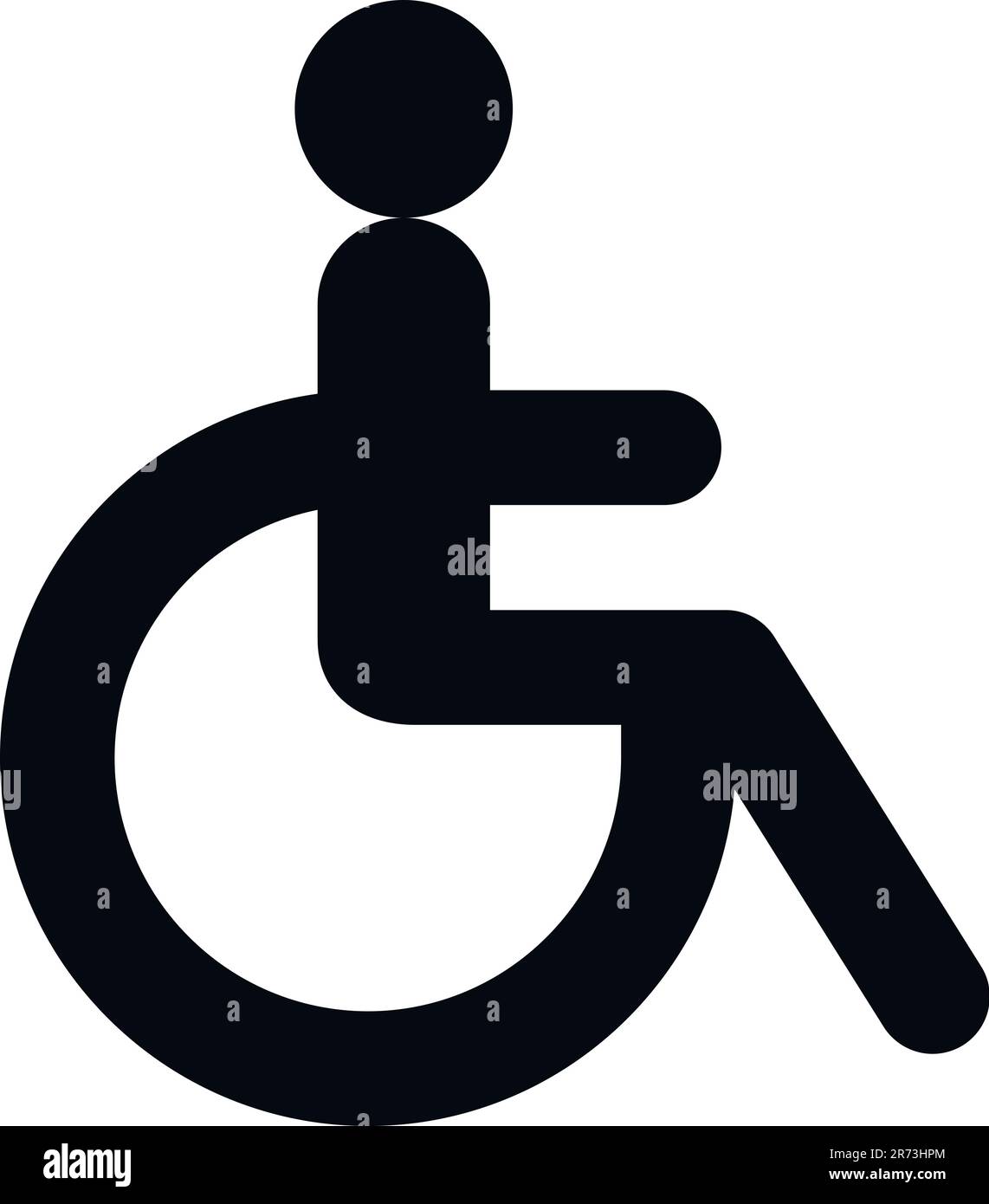 Disegno del vettore del segno della persona disabilitata Illustrazione Vettoriale