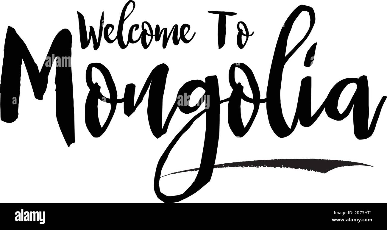 Nome del paese in elegante grassetto tipografia testo lettering disegno vettoriale dell'arte Illustrazione Vettoriale