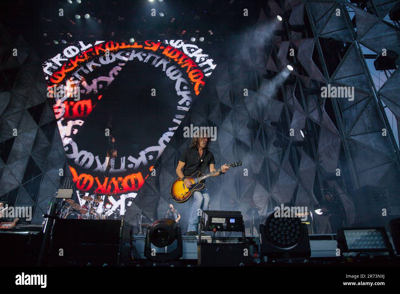 12 giugno 2023, Bologna, Emilia Romagna, Italia: Vasco Rossi vive a Bologna. (Credit Image: © Carlo Vergani/Pacific Press via ZUMA Press Wire) SOLO PER USO EDITORIALE! Non per USO commerciale! Foto Stock