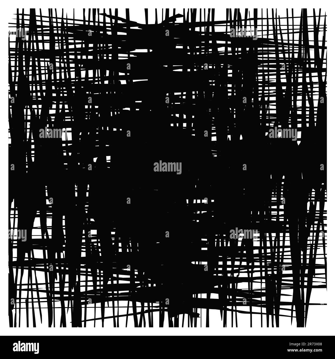 Grunge texture sfondo nero astratto motivo scrabble Design elemento Vector illustrazione isolata su sfondo bianco Illustrazione Vettoriale