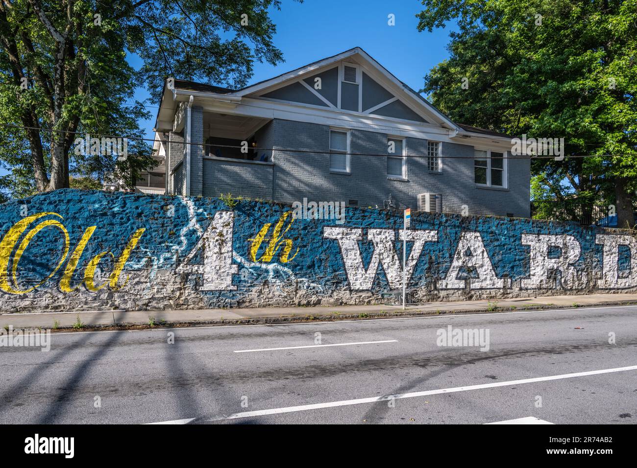 L'Old Fourth Ward di Atlanta, Georgia, ospita il mercato di Ponce City e una parte dell'Atlanta Beltline. (USA) Foto Stock