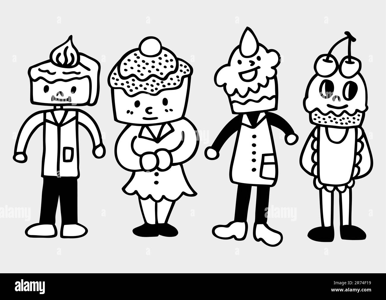 torta per famiglie Illustrazione Vettoriale