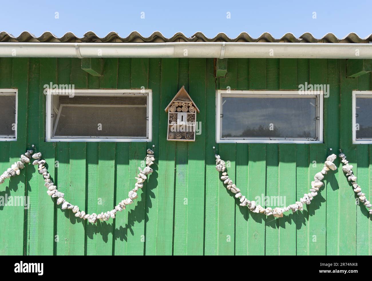 Bee hotel, insetto hotel, natura, sostenibilità, natura, Foto Stock