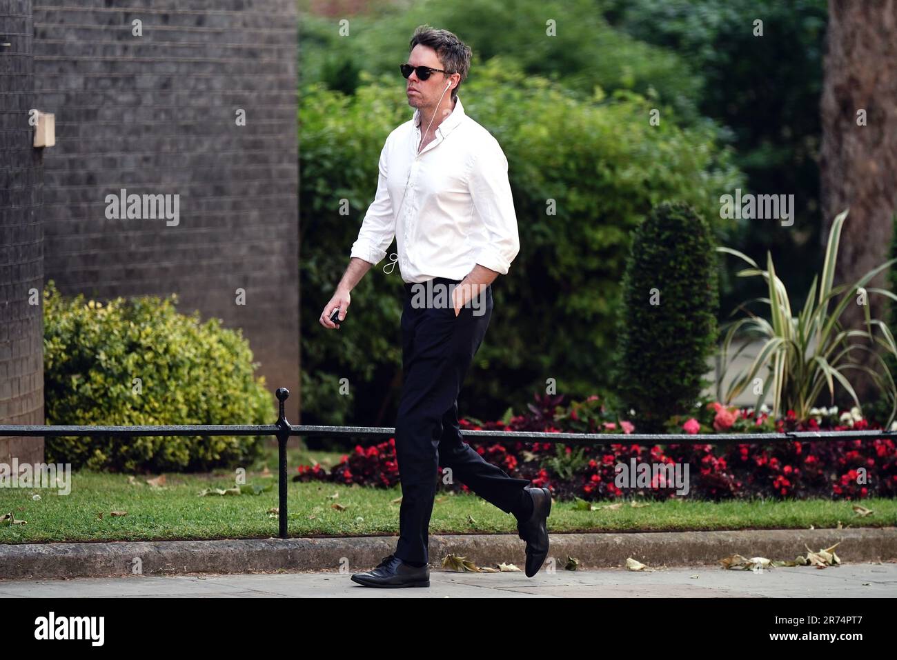 Consigliere speciale Liam Booth-Smith in arrivo a Downing Street, Londra, per una riunione del Gabinetto. Data immagine: Martedì 13 giugno 2023. Foto Stock