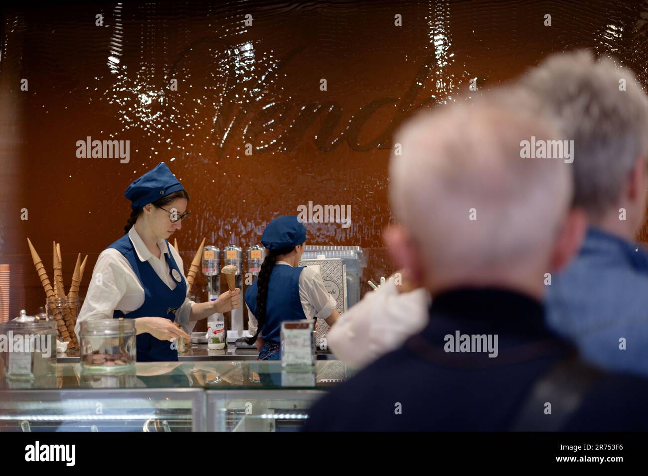 Il gelato italiano Foto Stock