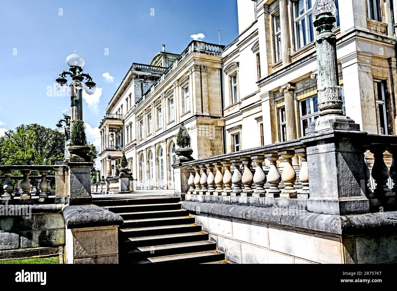 Essen: Villa Huegel (Ruhrgebiet, Nordrhein-Westfalen, Deutschland) Foto Stock