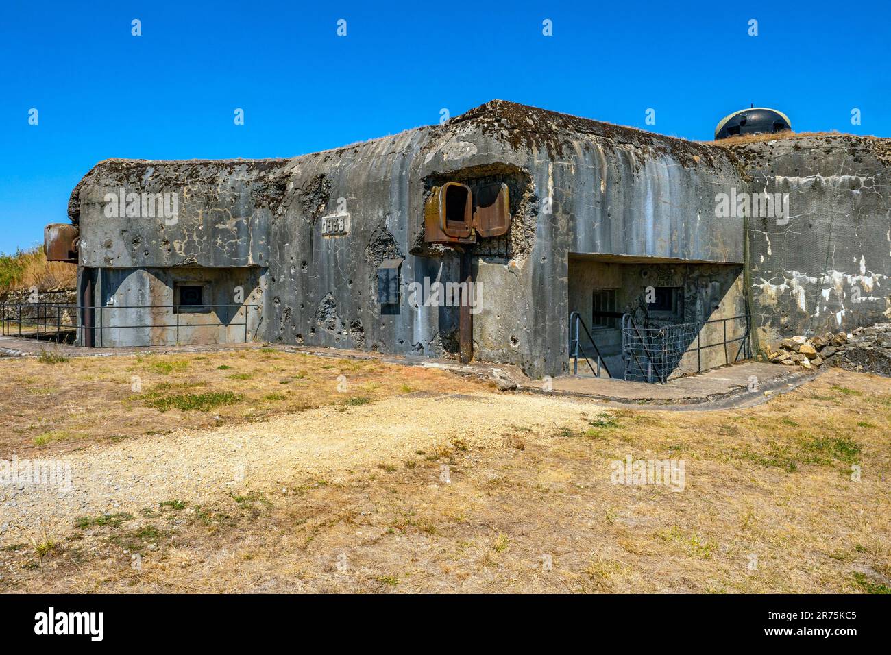 Fanteria Fort Casso sulla linea Maginot vicino a Rohrbach-lès-Bitche, Departement de Moselle, Grand Est, Francia Foto Stock