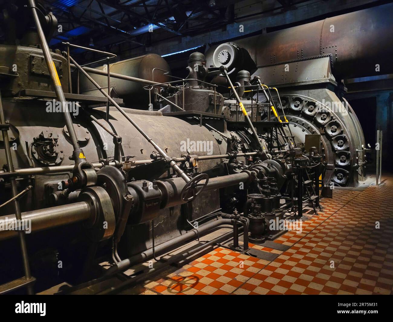 Patrimonio culturale mondiale Völklingen Ironworks, Völklingen, Saarland, Germania Foto Stock