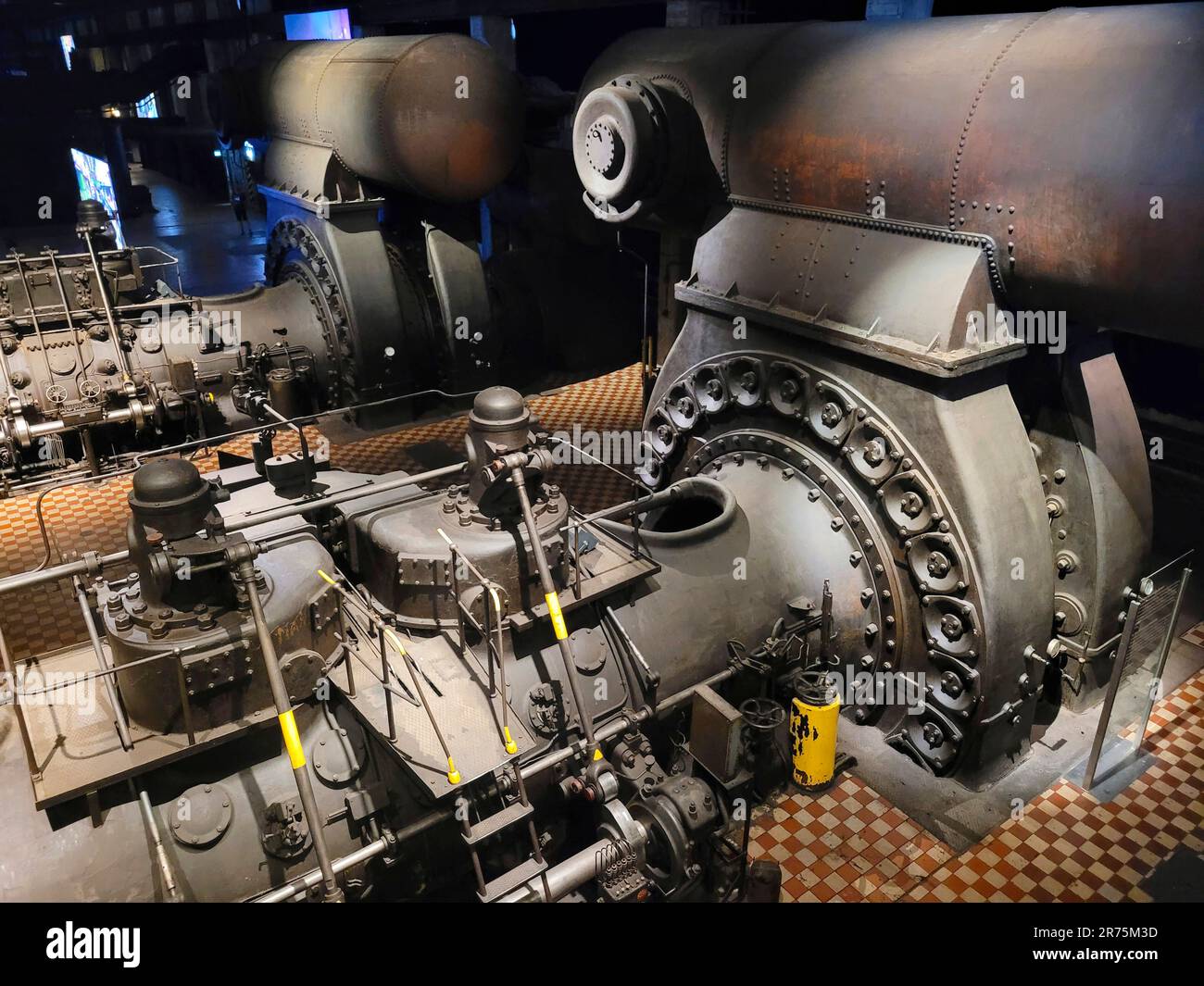 Patrimonio culturale mondiale Völklingen Ironworks, Völklingen, Saarland, Germania Foto Stock