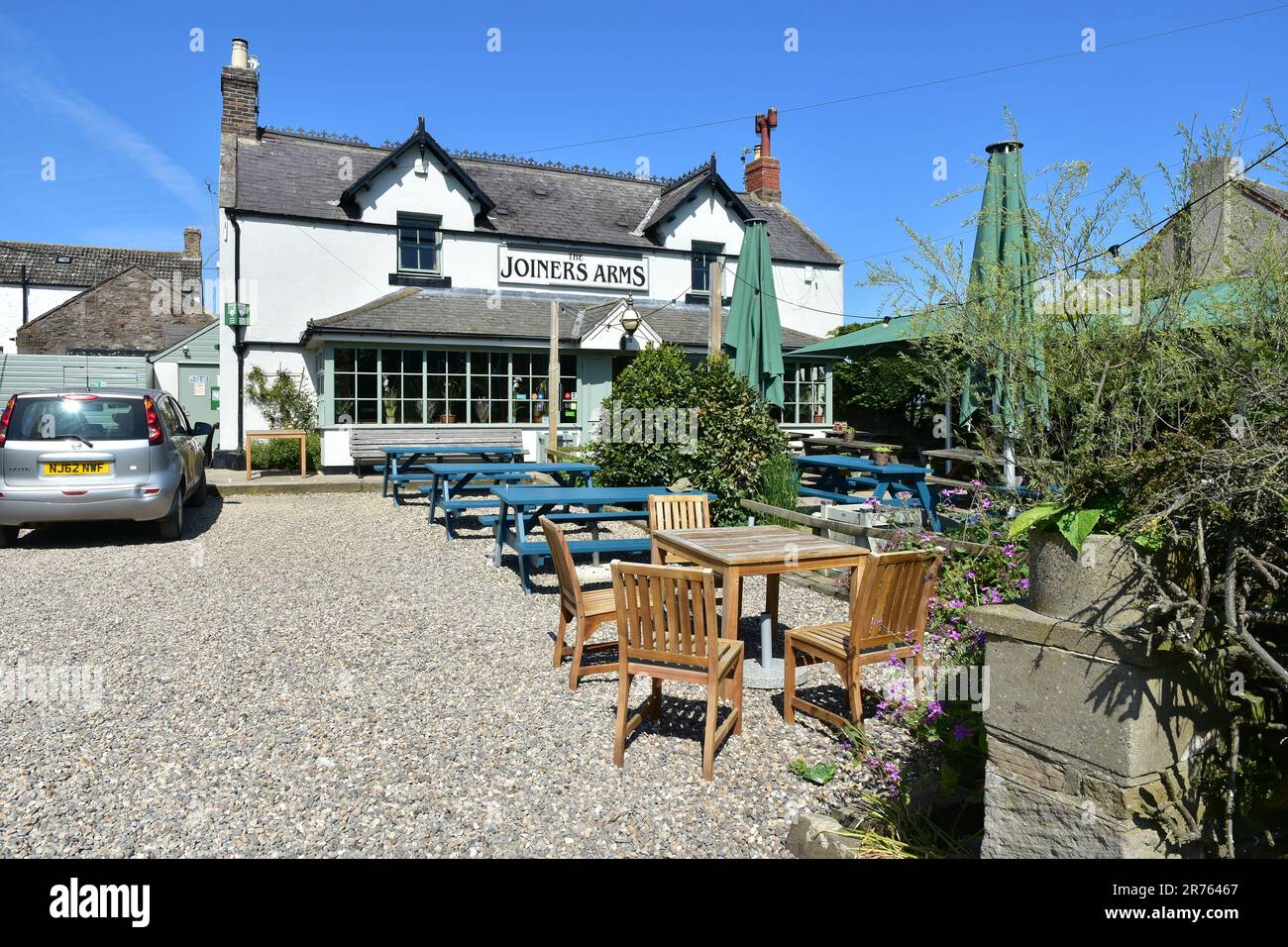 The Joiner Arms, Public House, High Newton sul mare, Northumberland Foto Stock