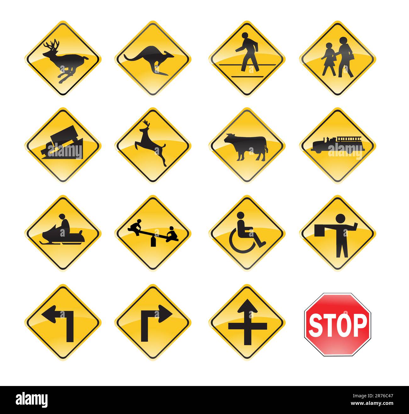Segnali stradali americani Immagini senza sfondo e Foto Stock ritagliate -  Alamy