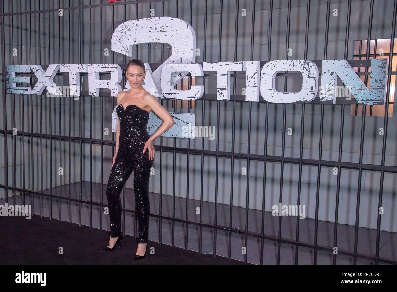 New York, Stati Uniti. 12th giugno, 2023. ORGA Kurylenko partecipa alla prima "estrazione 2" di Netflix a New York al Jazz al Lincoln Center di New York. Credit: SOPA Images Limited/Alamy Live News Foto Stock